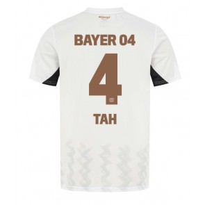 Bayer Leverkusen Jonathan Tah #4 Replika Udebanetrøje 2024-25 Kortærmet